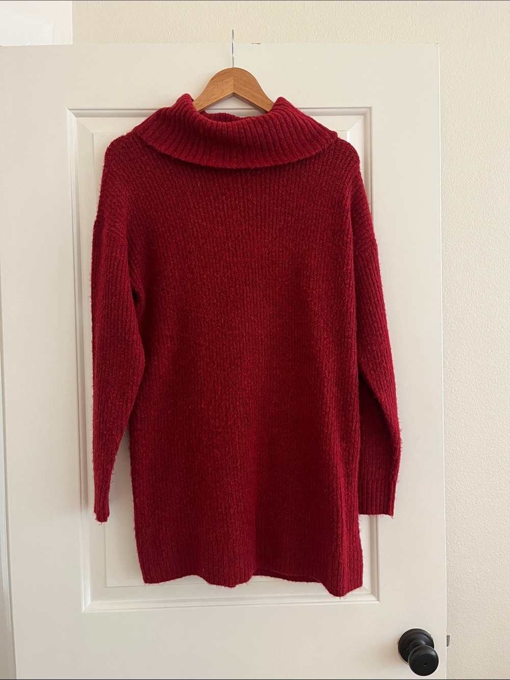 Style & Co Muted Red Turtleneck Lightweight Sweater Winter Fall Equestrian